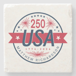 USA Semiquincentennial Amerikas 250-årsjubileum Stenunderlägg