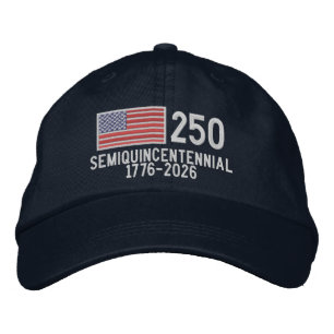 USA Semiquincentennial med amerikansk flagga Broderad Keps