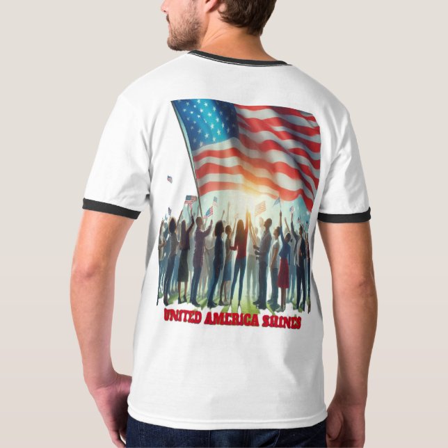 USA Shines T Shirt (Hel baksida)
