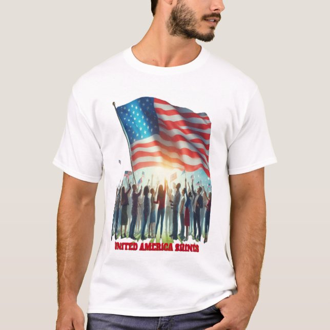 USA Shines T Shirt (Framsida)