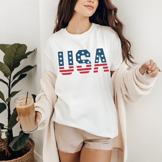 USA Shirt for Her & Him, 4 juli Patriotic T Shirt (usa shirt, 4th of july shirt, patriotic shirt, independence day shirt, custom usa gift, usa flag)