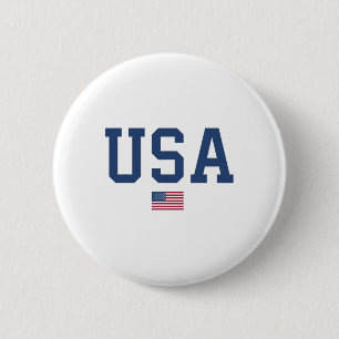 USA Shirt Women Manar Kids American Flagga Patriot Knapp