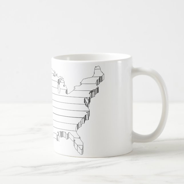 USA Sketch Kaffemugg (Höger)