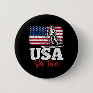 Usa Ski Team America Skidning Vintersporter Usa Sk Knapp
