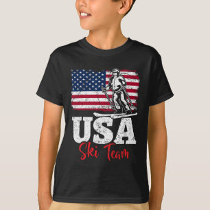 Usa Ski Team America Skidning Vintersporter Usa Sk T Shirt
