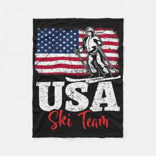 Usa skidlag Amerika skidåkning vintersporter Usa s Fleecefilt