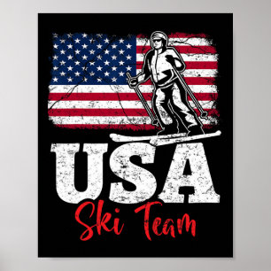 Usa Skidlag Amerika Skidåkning Vintersporter Usa S Poster