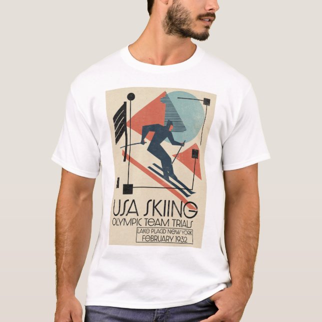 USA skidposter T Shirt (Framsida)