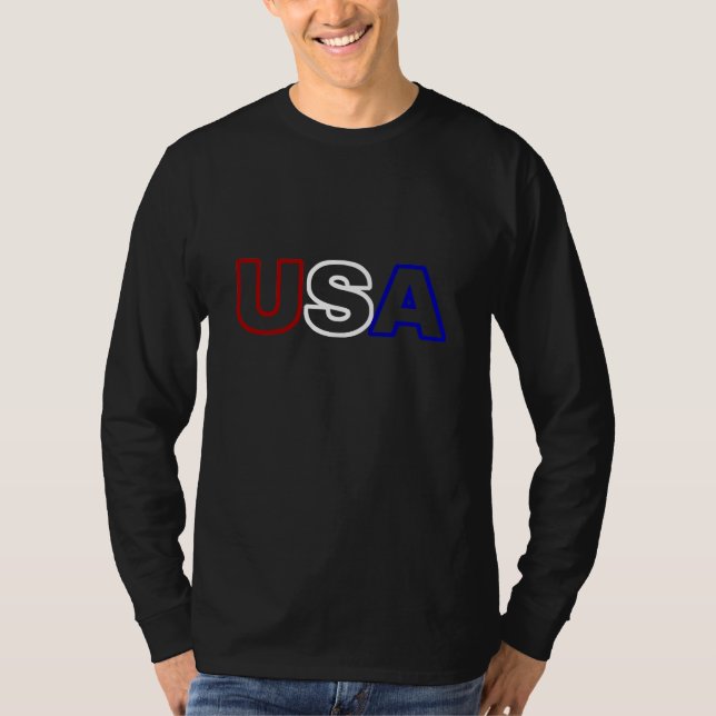 USA skisserar Tee Shirt (Framsida)