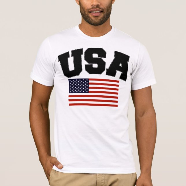 USA skjorta Tee Shirt (Framsida)