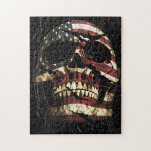 USA Skull Patriot Pussel