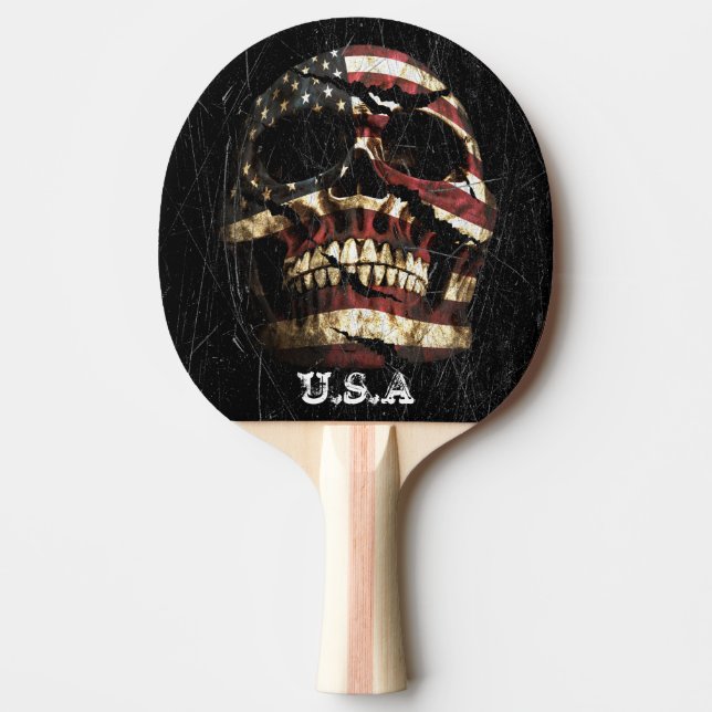 USA Skull Pingisracket (Framsidan)