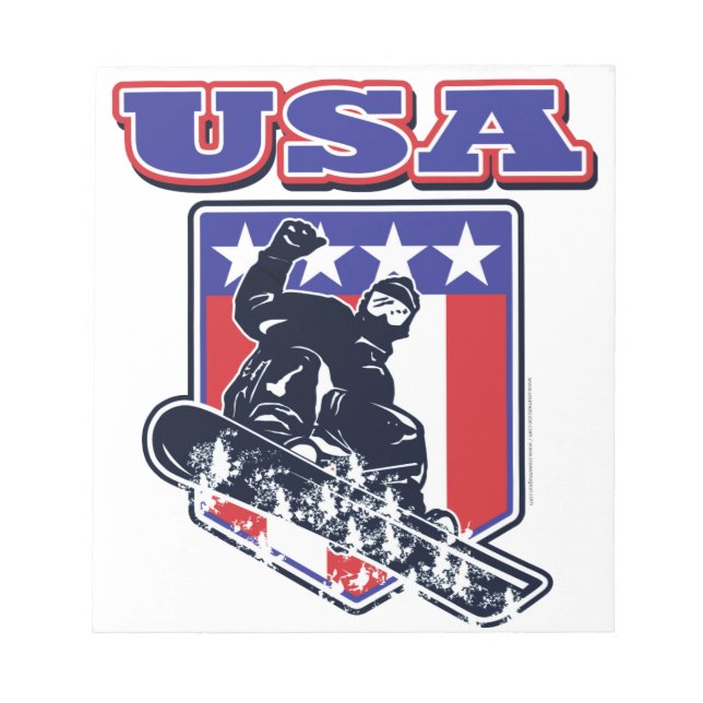 USA Snowboarding Anteckningsblock (Framsida)