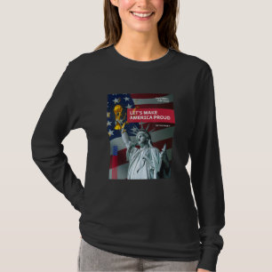 USA Soccer American Flagga Soccer Ball T Shirt