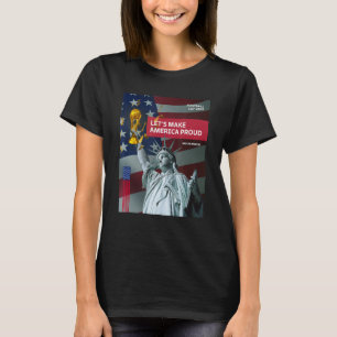 USA Soccer American Flagga Soccer Ball T Shirt