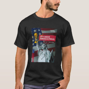 USA Soccer American Flagga Soccer Ball T Shirt