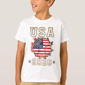 USA Soccer - American Football Kids Fan Gift 2026 T Shirt