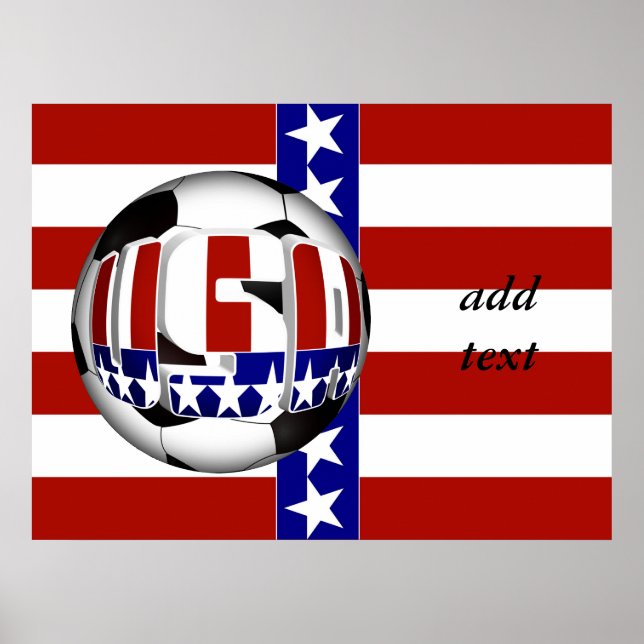 USA Soccer Ball Poster (Framsidan)