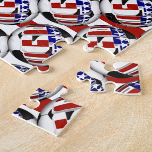 USA Soccer Ball Pussel