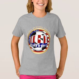 USA Soccer Ball Sports T Shirt