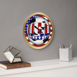 USA Soccer Ball Stor Klocka