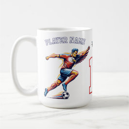 USA Soccer Eagle Athlete Patriotic National Team  Kaffemugg