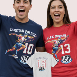USA Soccer Eagle Athlete Patriotic National Team  T Shirt