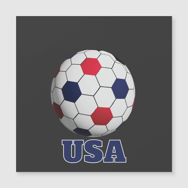 USA Soccer magnet (Framsida)