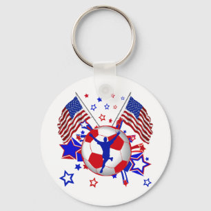 USA SOCCER NYCKELRING