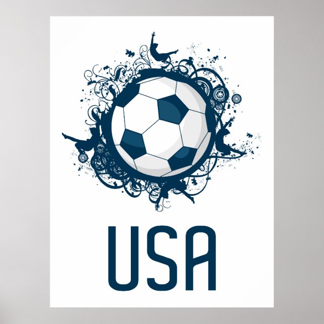 USA Soccer Poster (Framsidan)