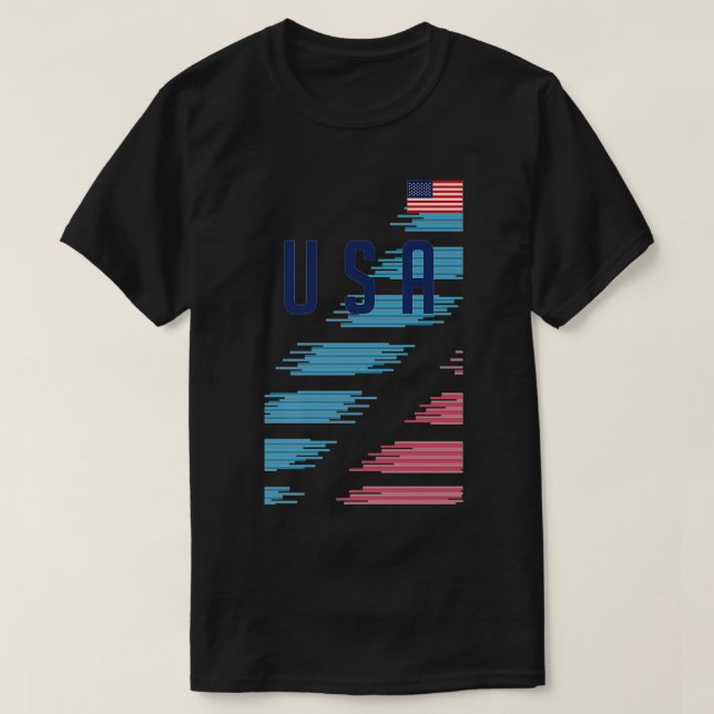USA Soccer Premium2  T Shirt (Design framsida)