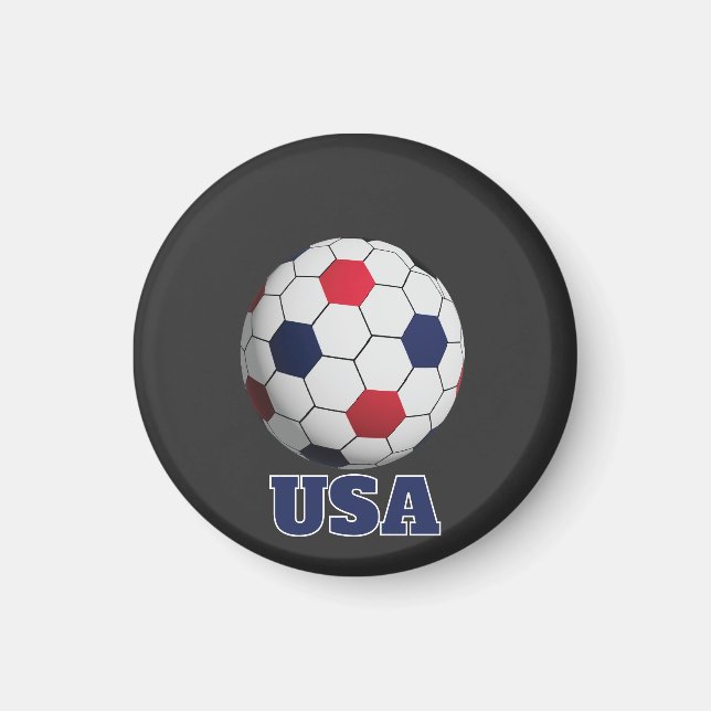 USA Soccer Throw Pillow Magnet (Framsidan)