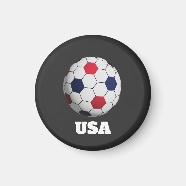 USA Soccer Throw Pillow Magnet (Framsidan)