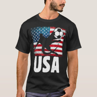 Usa Soccer-Vintage T Shirt