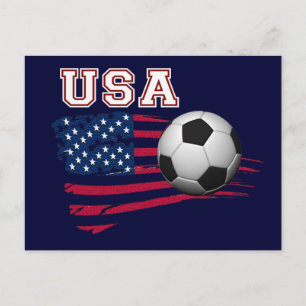 USA Soccer Vykort