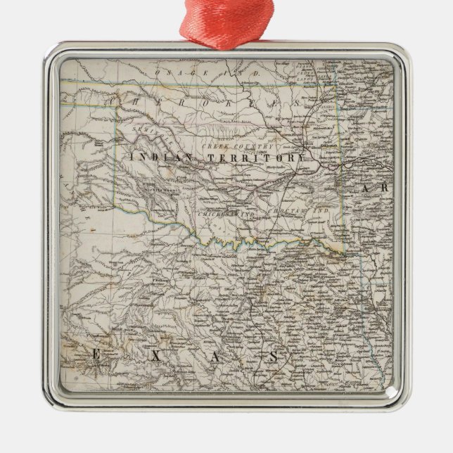 USA södra indiskt territorium Julgransprydnad Metall (Framsidan)