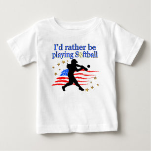 USA SOFTBALL-SPELARE ÄLSKAR SOFTBALL-DESIGN T-SHIRT