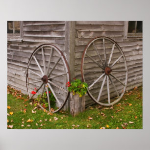 USA som är huvudsaklig. Vagnhjul Poster