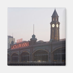 USA som är ny - jersey, Hoboken, gammal tågstati Magnet