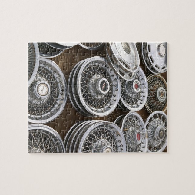 USA som är ny - mexico, Prewitt: Auto Hubcaps/Rt. Pussel (Horisontell)