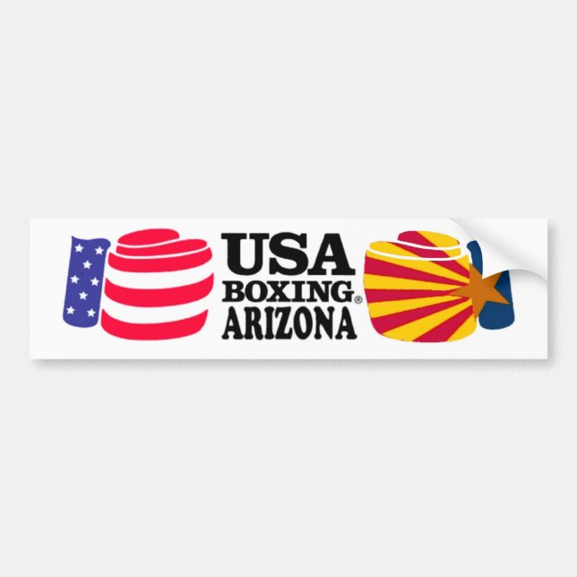 USA som boxas den Arizona bildekalet Bildekal (Framsidan)