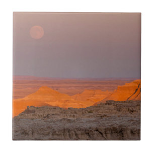 USA, South Dakota, Badlands nationalpark Kakelplatta