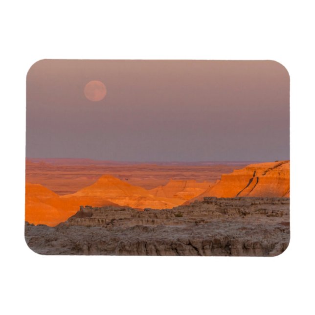 USA, South Dakota, Badlands nationalpark Magnet (Horisontell)