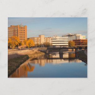 USA, South Dakota, Sioux Falls, City Skyline Vykort