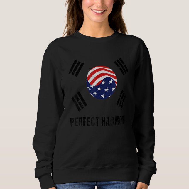 USA South Korea Proud Korean American Perfect Harm T Shirt (Framsida)