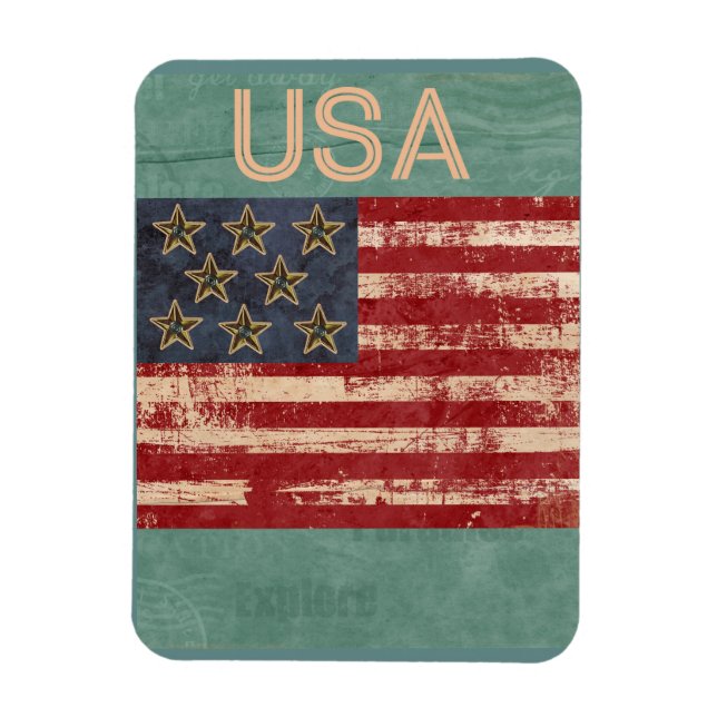 USA Souvenir Magnet (Vertikal)