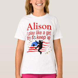 USA SPELAR SOM EN GIRL PERSONLIG SHIRT TRÖJA