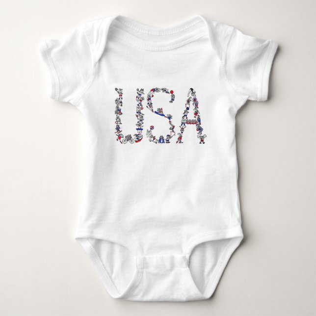USA Sport T Shirt (Framsida)
