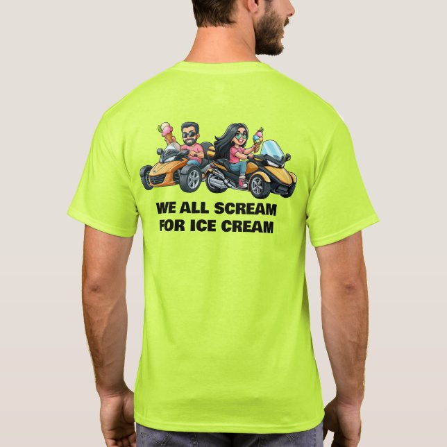 USA Spyder Ryders - vi alla söker efter isgräddgum T Shirt (Baksida)