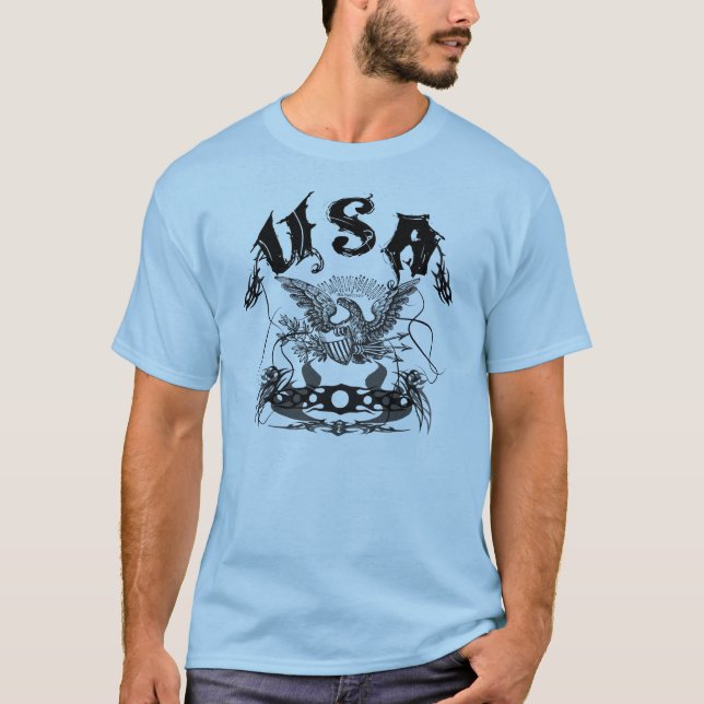 USA stam- Blk Tee Shirt (Framsida)